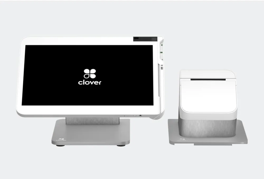 Clover Station Solo pos station shown from the front, sold and supported by BSV Solution