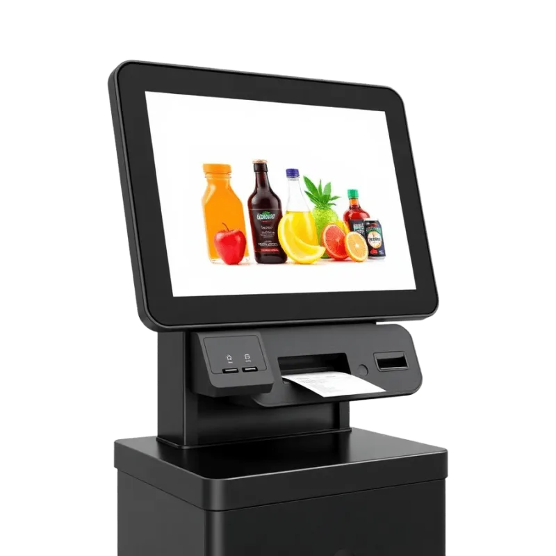 SUNMI K2 MINI self-order kiosk shown from the front