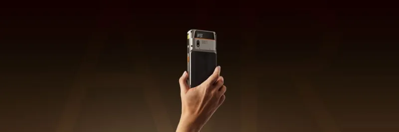 SUNMI P3 AIR handheld payment terminal shown from the front