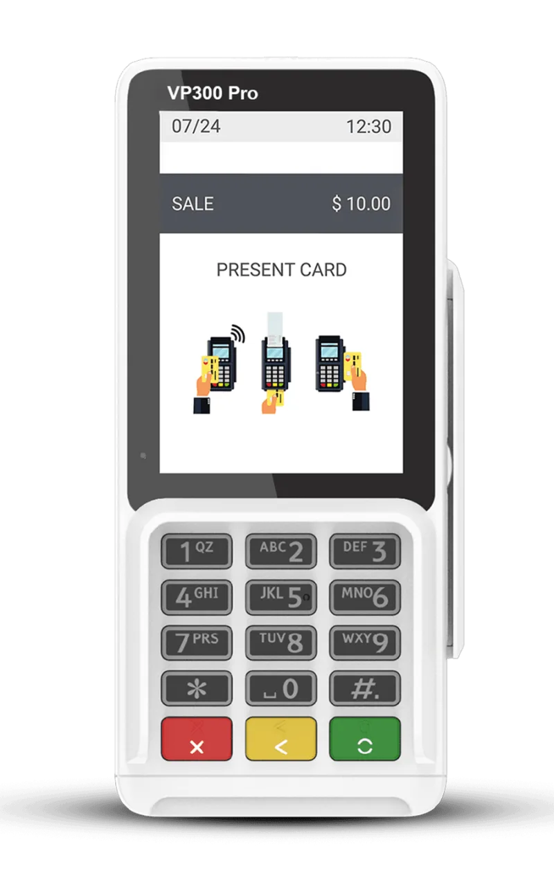 Valor VP300 Pro pin pad hardware shown from the front